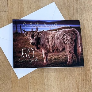 60th Birthday Card - Highland Cow  image