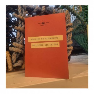 'Mealaibh ur naidheachd! Toilichte air ur son' card image